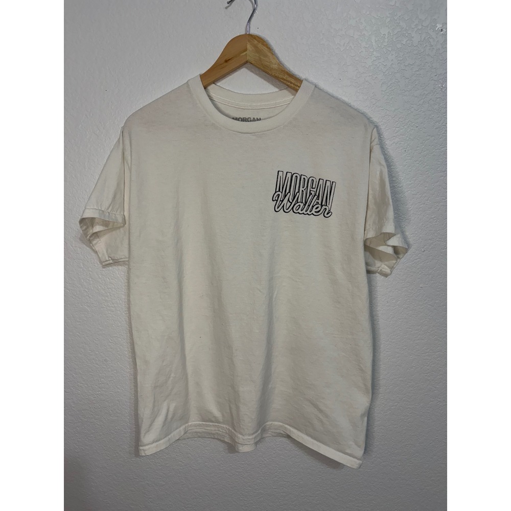 Morgan Wallen Whiskey Bottle Graphic T-Shirt Mens Large Cream Country Music Tee